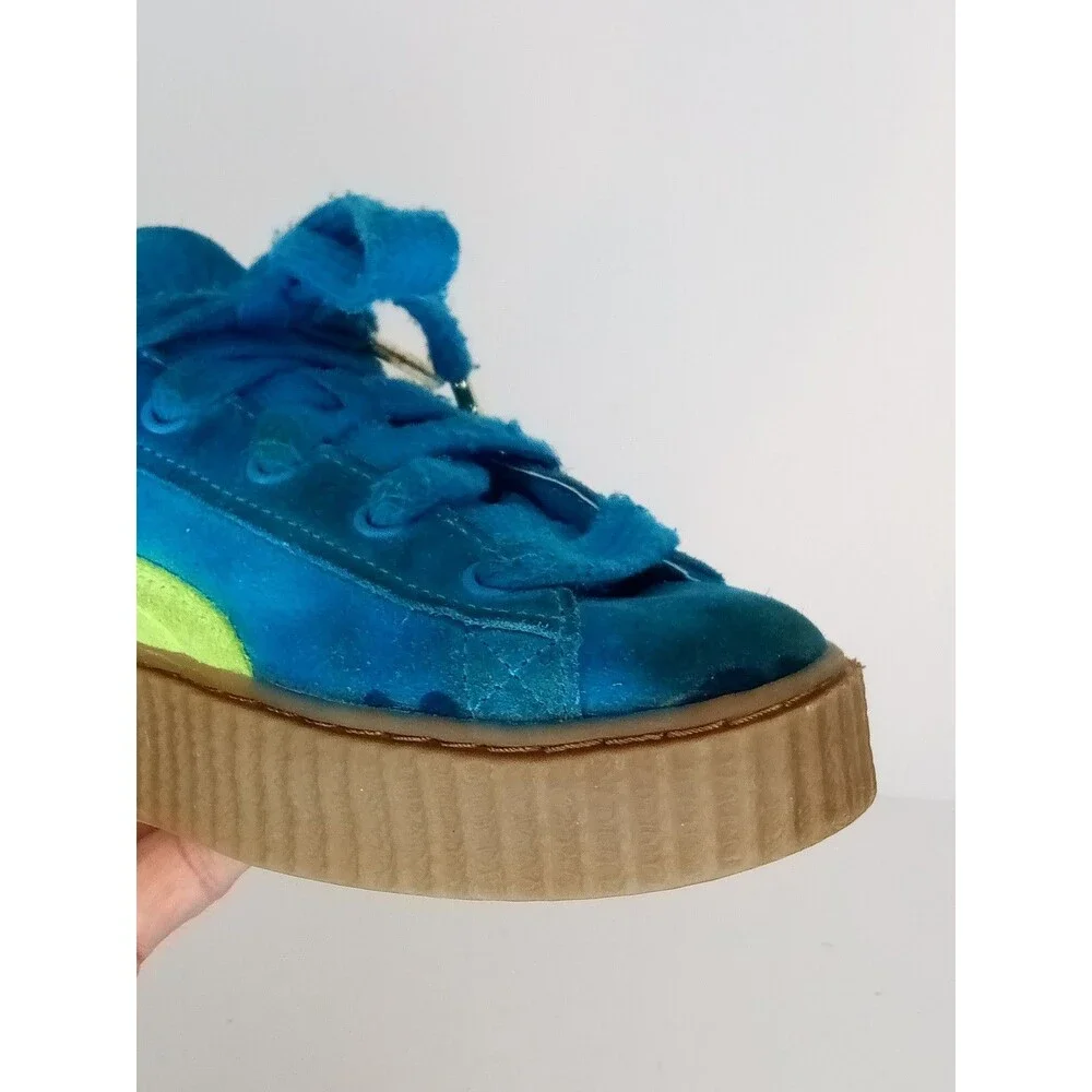 Puma Fenty x Creeper Phatty Speed Blue Lime Rihanna Womens Size 5 399332-02